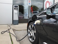 2014 Cadillac ELR Graphite Gray plugged in charging