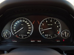 2014 BMW X5 xDrive 35i Sparking Brown Metallic gauges tachometer analog