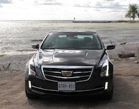 2015 Cadillac ATS Coupe on the beach