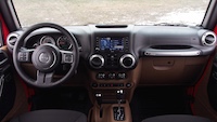 jeep wrangler sahara wide dashboard