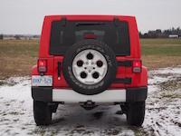 2015 Jeep Wrangler Unlimited Sahara rear spare tire