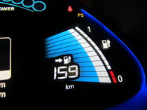 2015 Nissan Leaf fully charged display