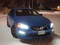 2015 Volvo V60 Polestar snow