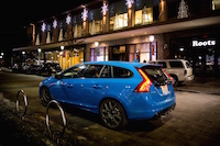 2015 Volvo V60 Polestar Rebel Blue lights